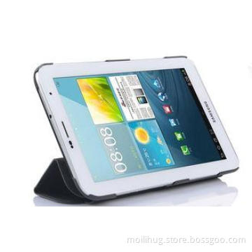 Black Flip PU Tablet PC Leather Case with Stand